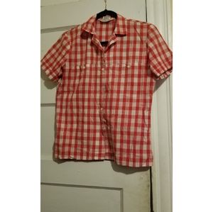 Red & White Plaid Levi Blouse